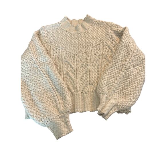 Mink Pink Sweaters - Mink Pink Cream Australia Thick Pullover Sweater Size 6